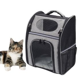 Collapsible Pet Travel Carrier Soft Sided Portable Bag (Type: Pet Supplies, Color: Gray)