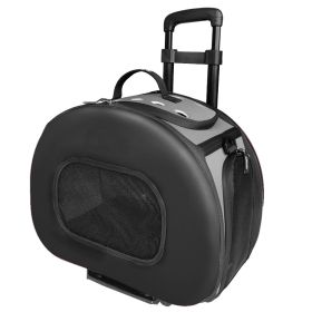 Tough-Shell Wheeled Collapsible Final Destination Pet Carrier (sku: B51BKMD)